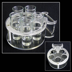 Cow Skull, Tequila Sampler Tray